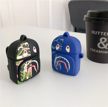 Shark Backpack Case for Airpods