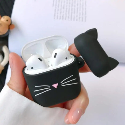 Black Kitty Case for Airpods