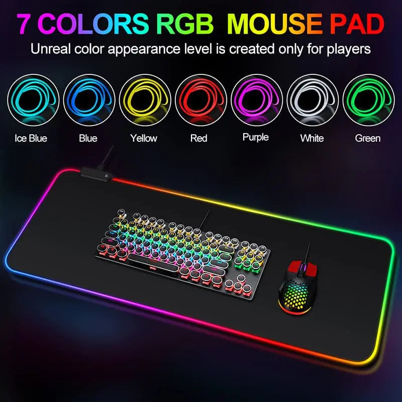 Waterproof Gaming Mouse Pad LED