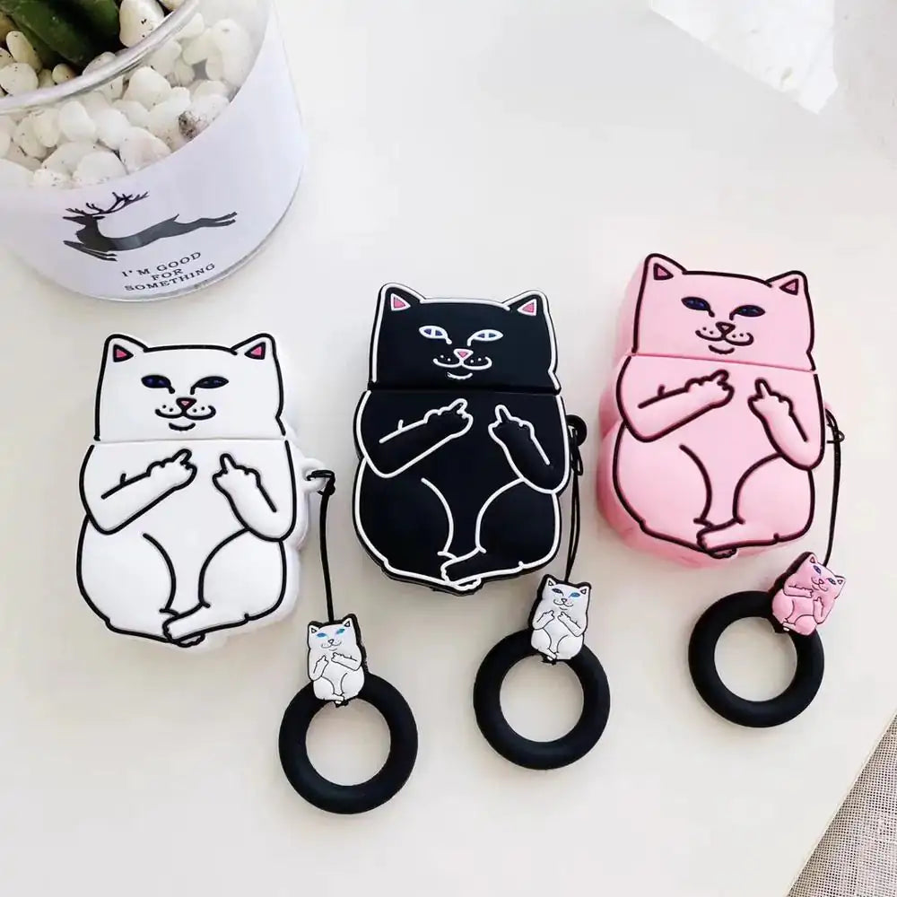 Cartoon Cat Cases for Airpods