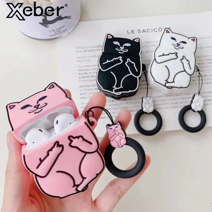 Cartoon Cat Cases for Airpods